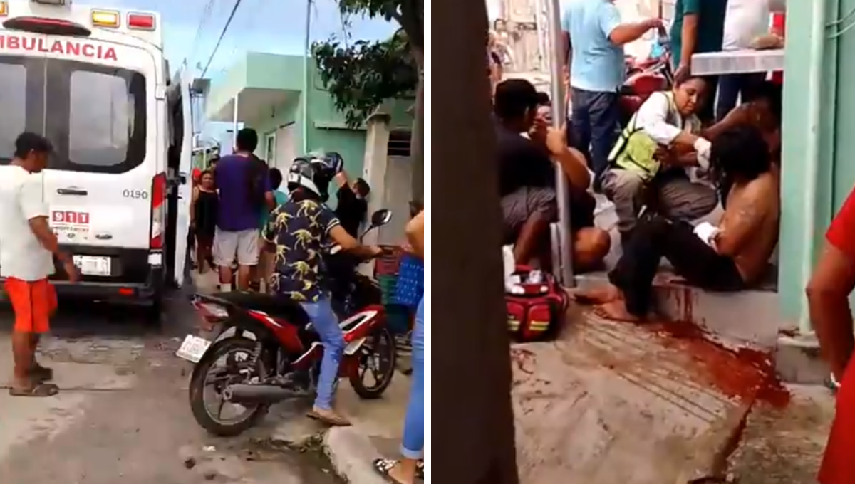 ¡Domingo sangriento! Machetean a tres hombres en una riña en Campeche
