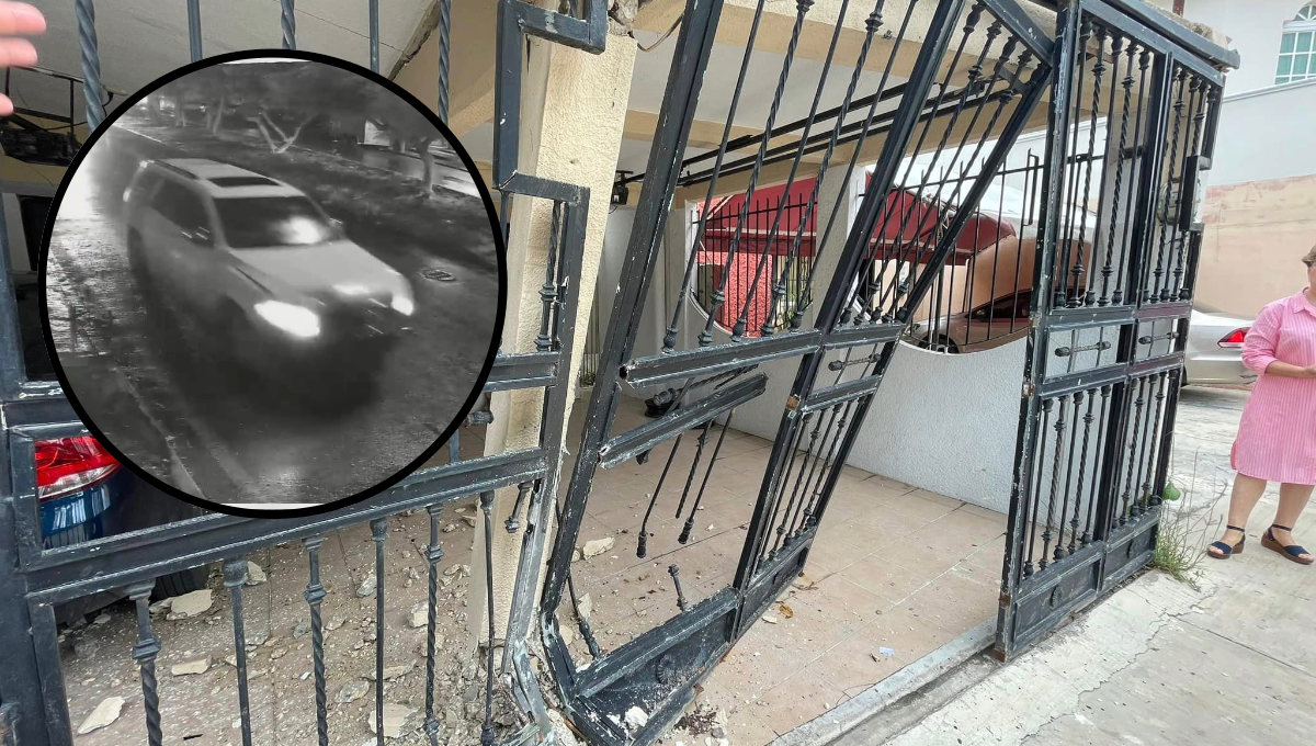 En Campeche, conductor se estrella contra una casa y huye