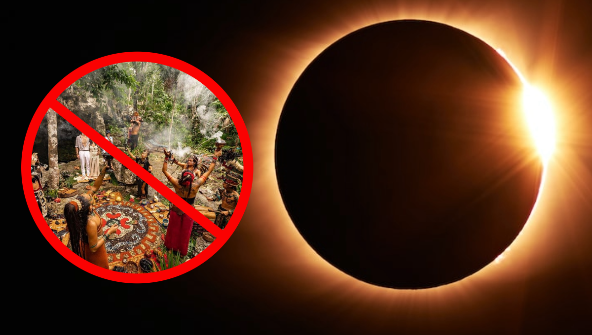 Eclipse solar 2023 en Yucatán: ¿Qué no se puede ingresar a las zonas arqueológicas?