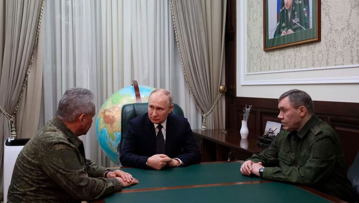 Vladimir Putin visitó cuartel ruso en Ucrania