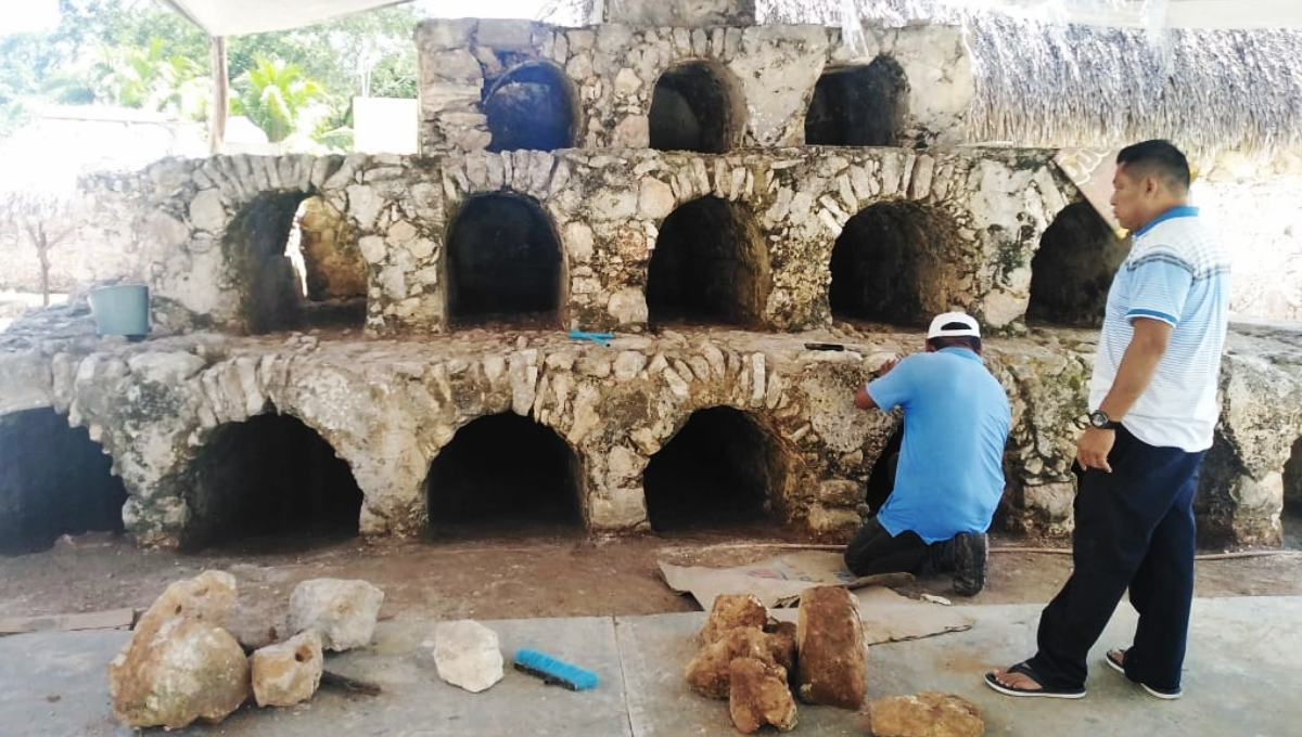 Restauran en Kaua, Yucatán, antiguo osario comunal del siglo XVII