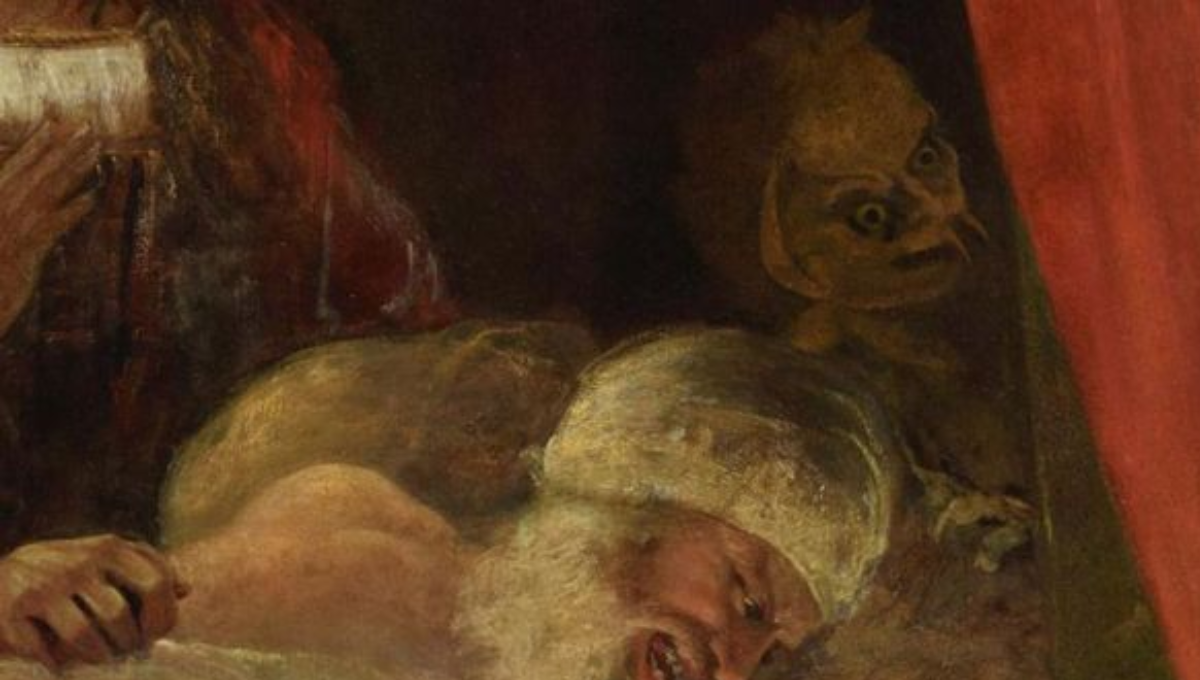 Hallan a demonio en una pintura del Siglo XVIII de William Shakespeare ¡Perturbador!