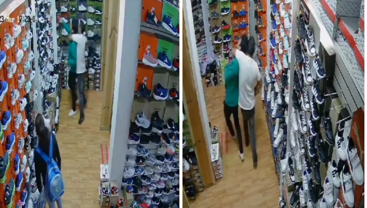 El asaltante amagó con un arma al empleado de la tienda