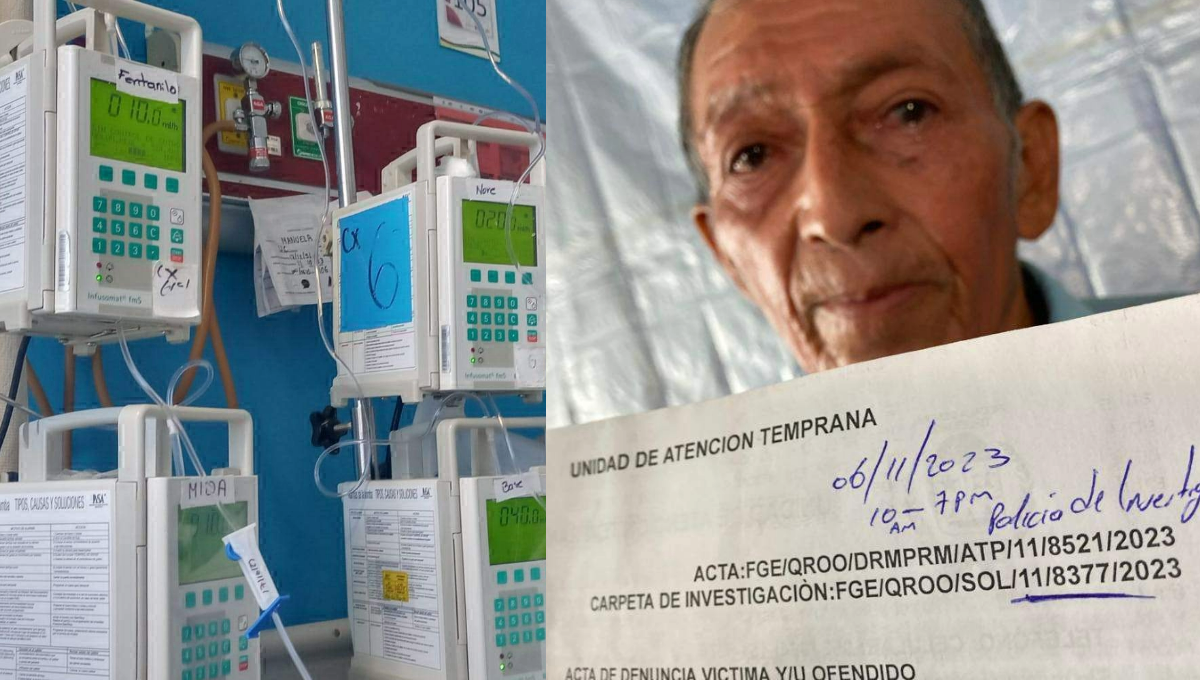 Abuelito denuncia a médicos del Hospital de Playa del Carmen por inyectarle fentanilo a su esposa