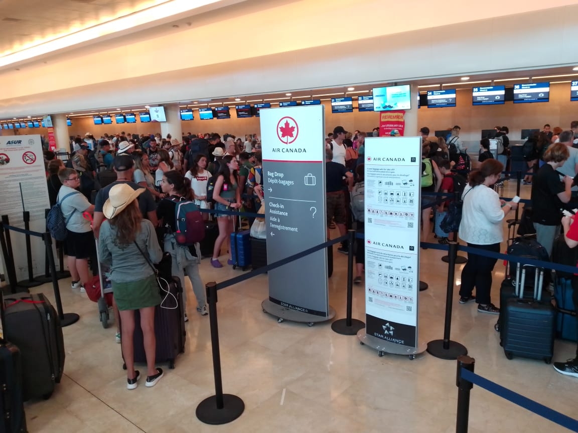 Buen fin de semana para el aeropuerto de Cancún, superó los 1600 vuelos