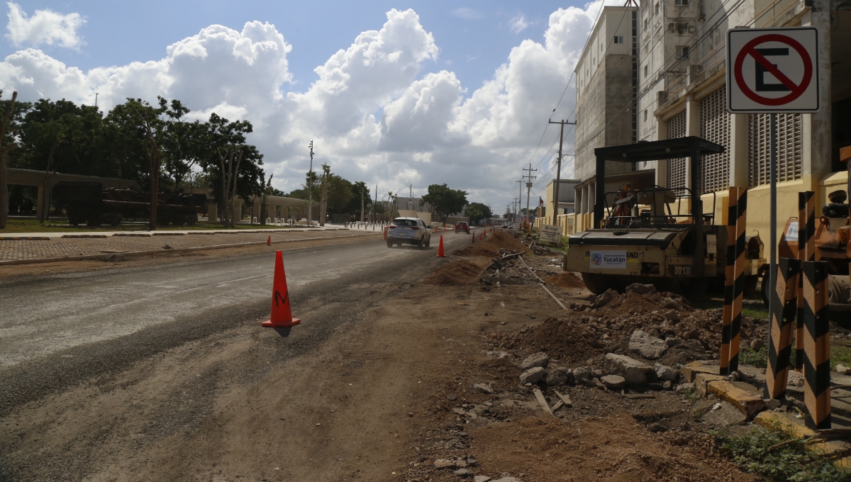 Intensifican obras del IE-TRAM en Mérida a un mes para iniciar operaciones