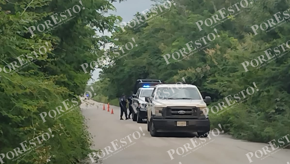 Hallan a un hombre muerto con signos de violencia en el tramo Chetumal-Mérida