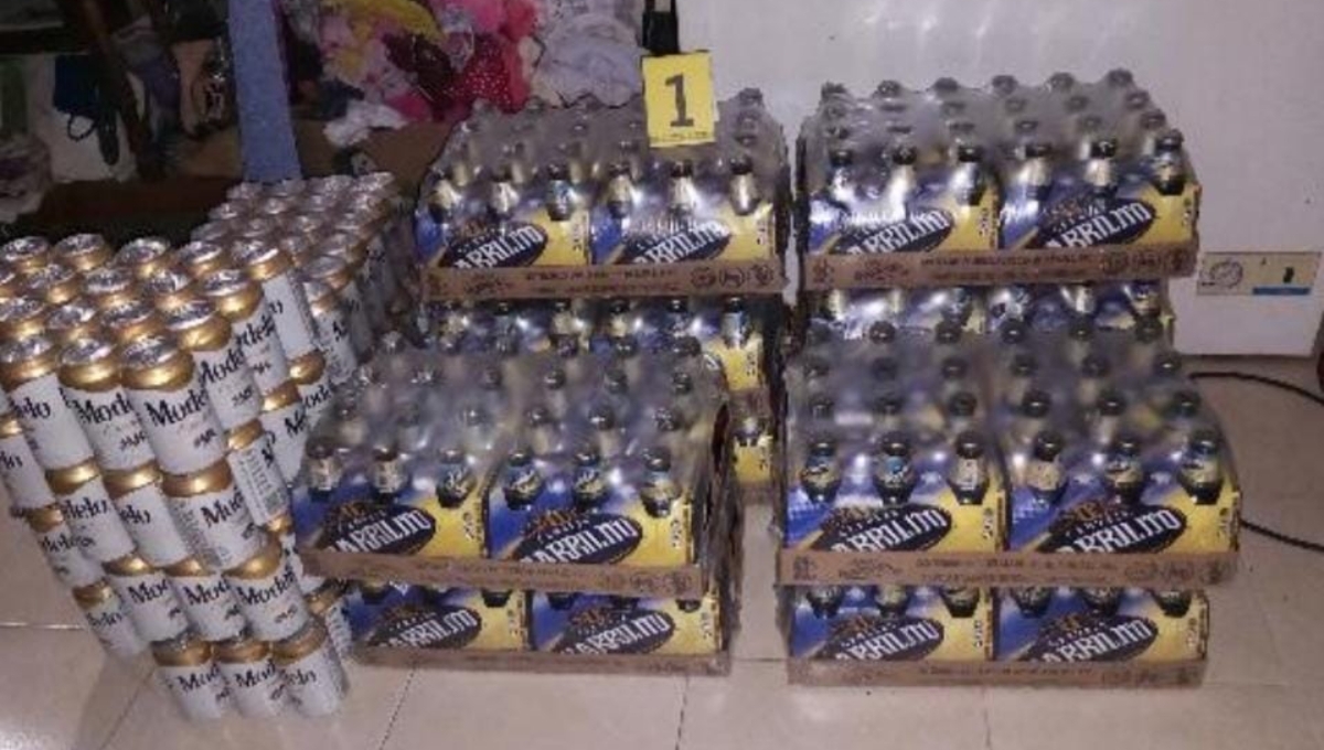 Se aseguraron cartones y planchas de alcohol por su presunta venta clandestina en Ciudad del Carmen