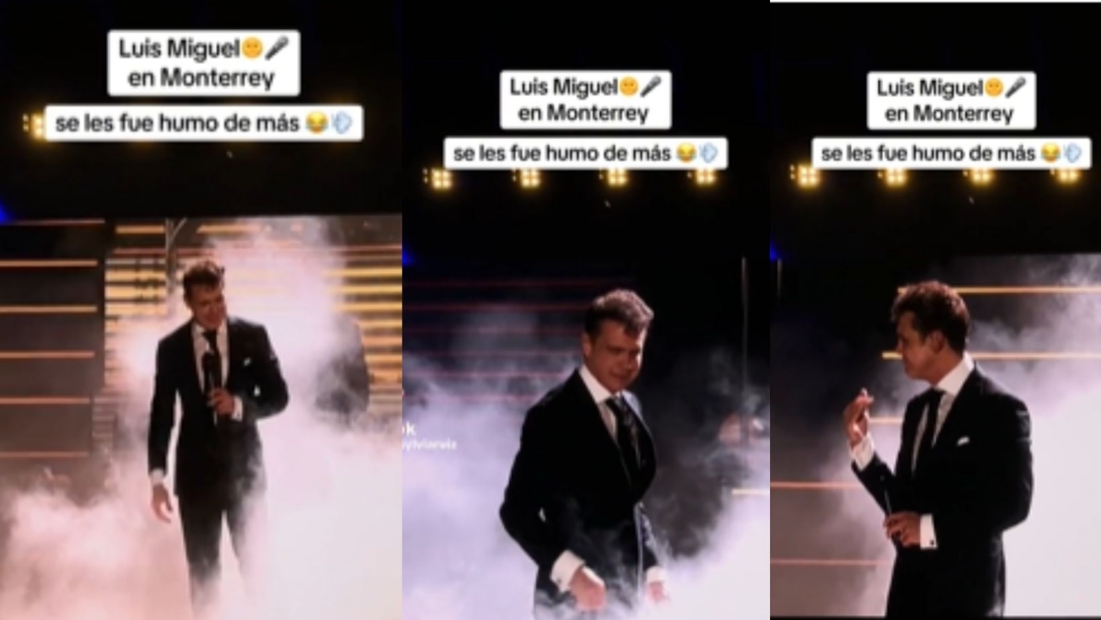 Luis Miguel señala error de producción en su concierto de Monterrey