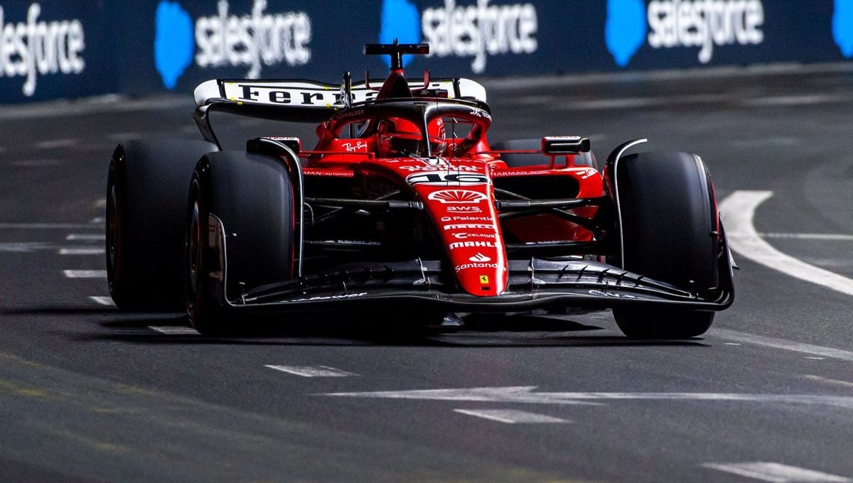 Charles Leclerc piloto de Ferrari, dominó la segunda sesión del Gran Premio de Las Vegas