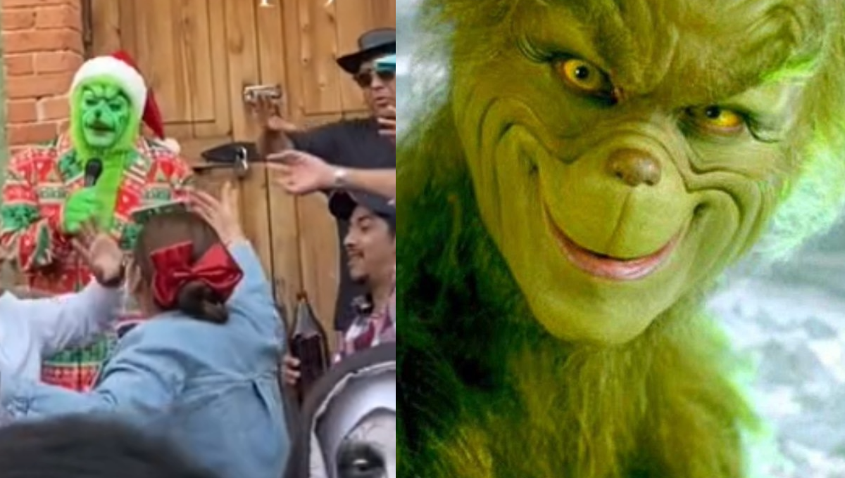 El Grinch se adelanta a la Navidad; llega a Tlalpujahua con una rola de Timbiriche: VIDEO