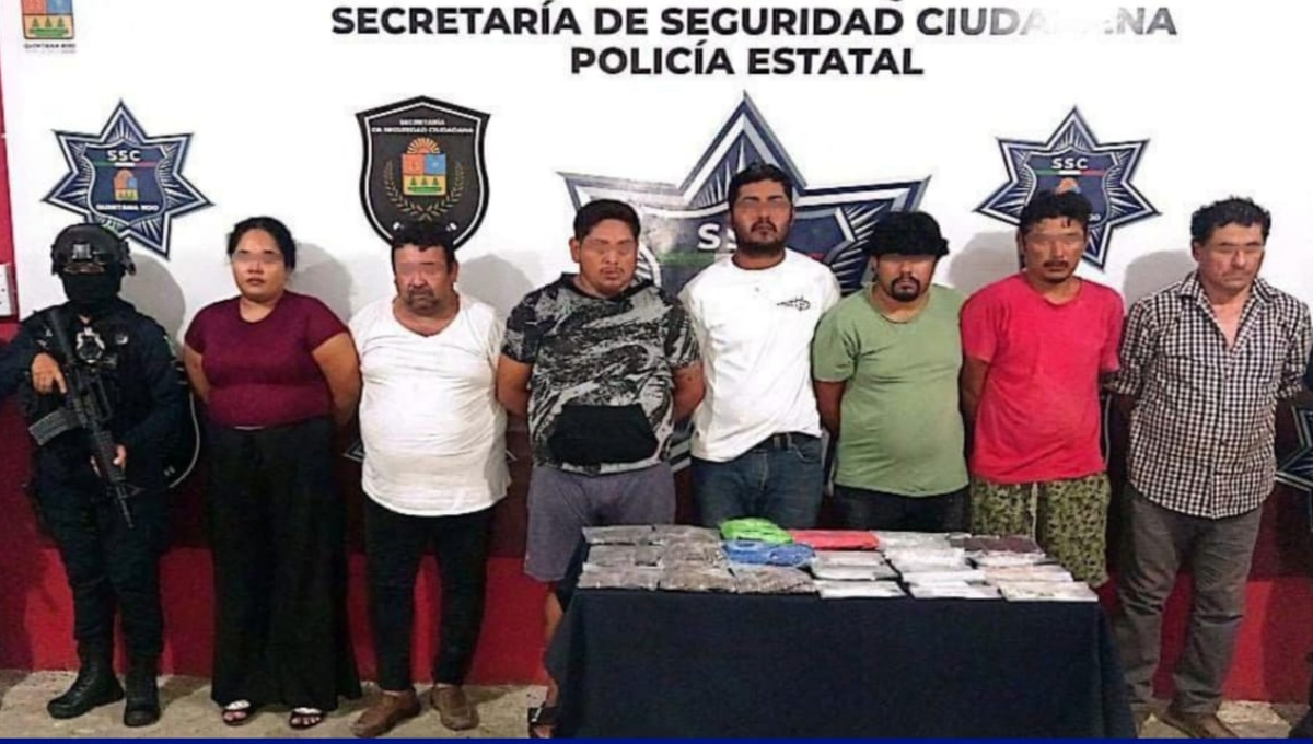 Detienen a siete presuntos narcomenudistas en Cancún