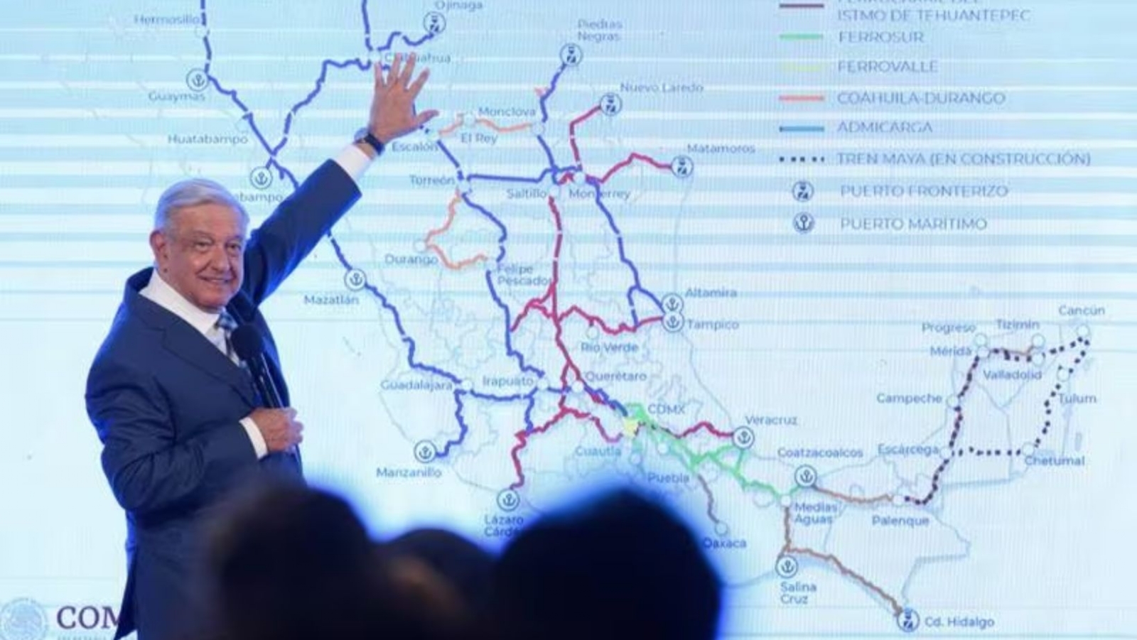 AMLO propone 7 nuevas rutas de trenes de pasajeros
