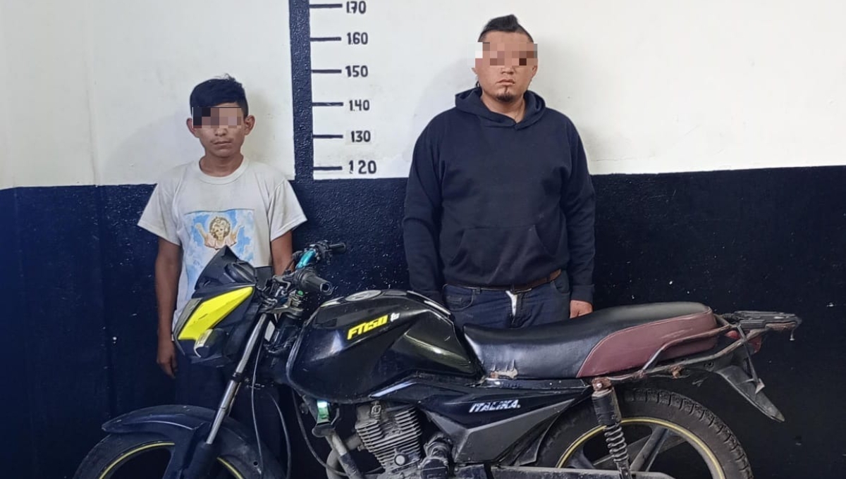 Arrestan a dos hombres por robarle la motocicleta a un joven en Tizimín