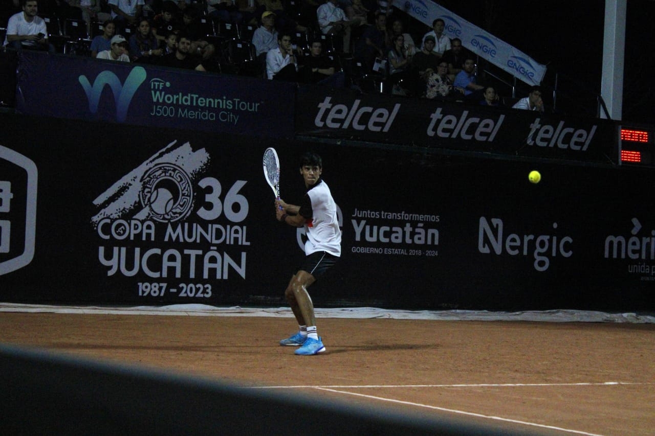 Rodrigo Pacheco Méndez calificó a la tercera ronda de la Copa Mundial Yucatán Juvenil de Tenis J500