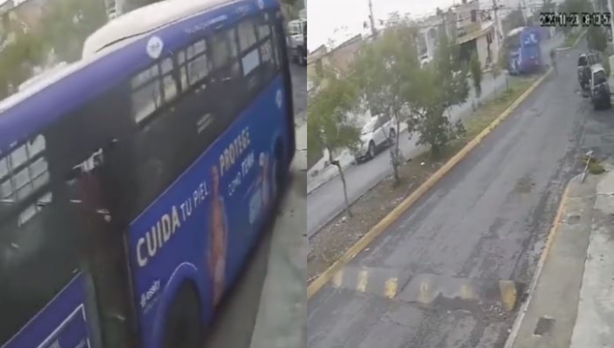 Chofer olvida ponerle freno a su camión y se estrella contra una casa en Nuevo León: VIDEO