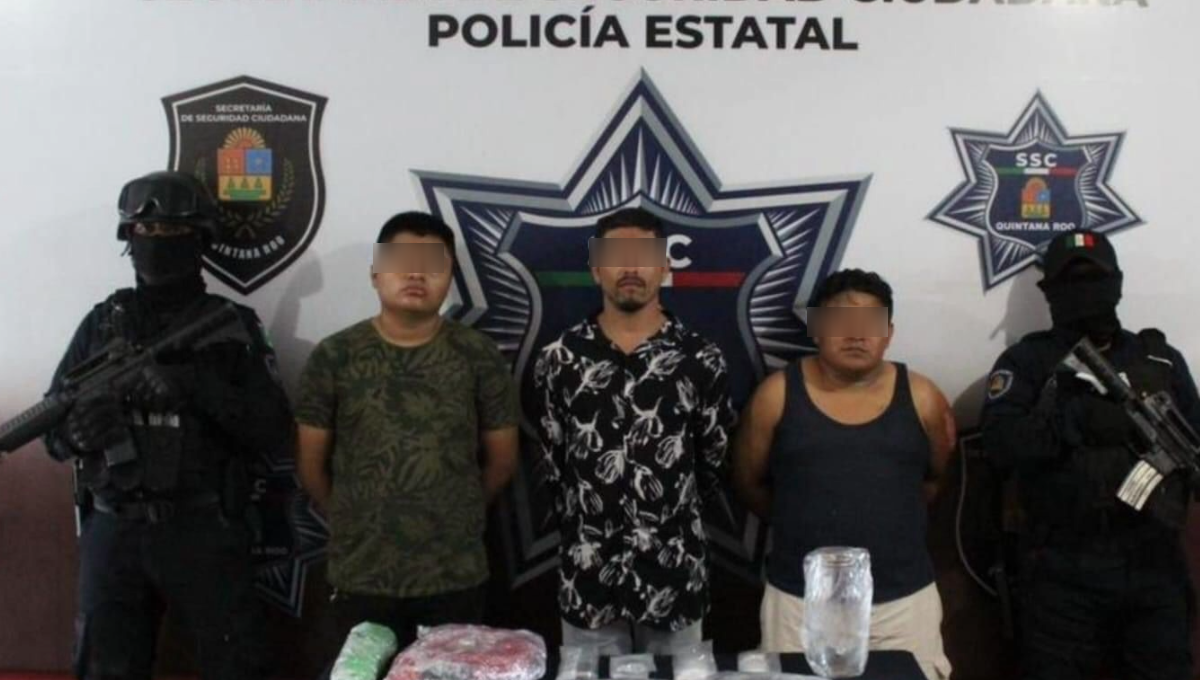 Capturan a tres presuntos narcomenudistas en Región 247 de Cancún