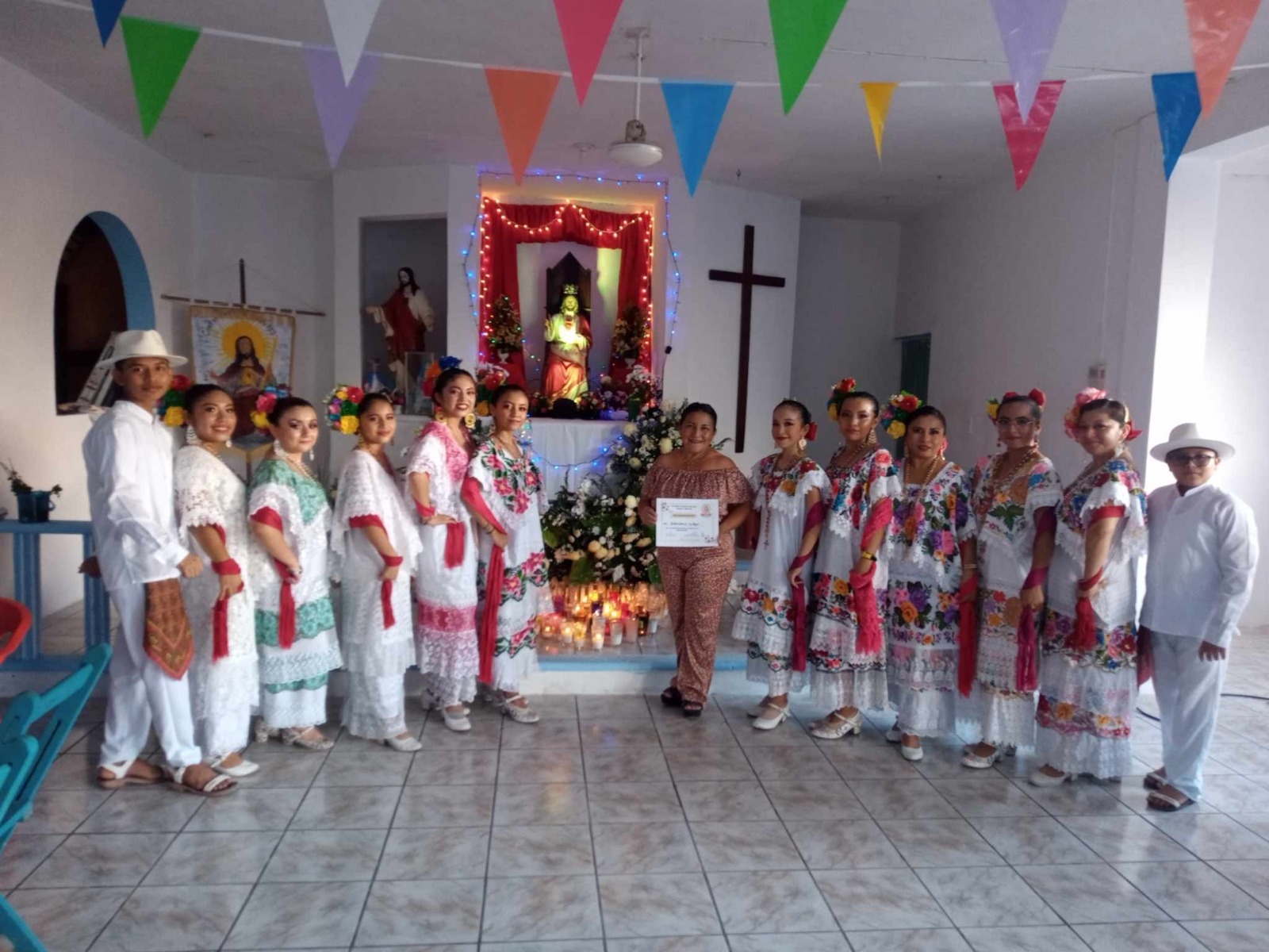 Celebran onomástico de Cristo Rey en el Centro Pastoral de Tizimín