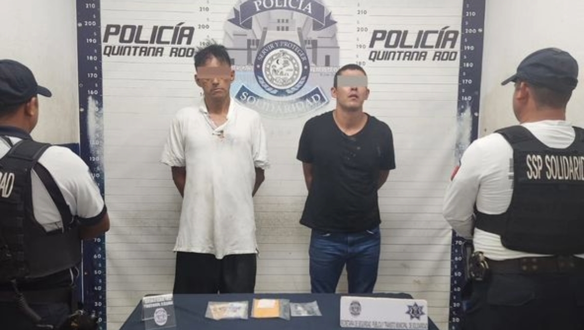 Aseguran a dos presuntos extorsionadores de derecho de piso en Playa del Carmen