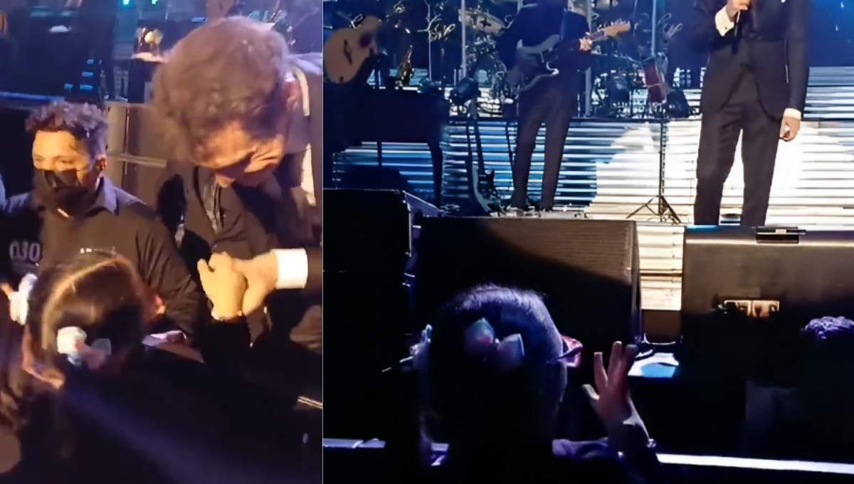 Luis Miguel baja del escenario para cumplir el sueño de una niña con Síndrome de Down: VIDEO