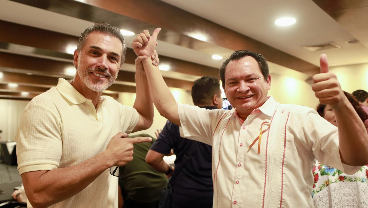 ¿Sergio Mayer se suma a la precampaña de Joaquín Díaz Mena en Yucatán?