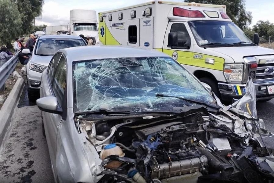 Fuerte accidente en la carretera México-Pachuca genera caos vial en la CDMX