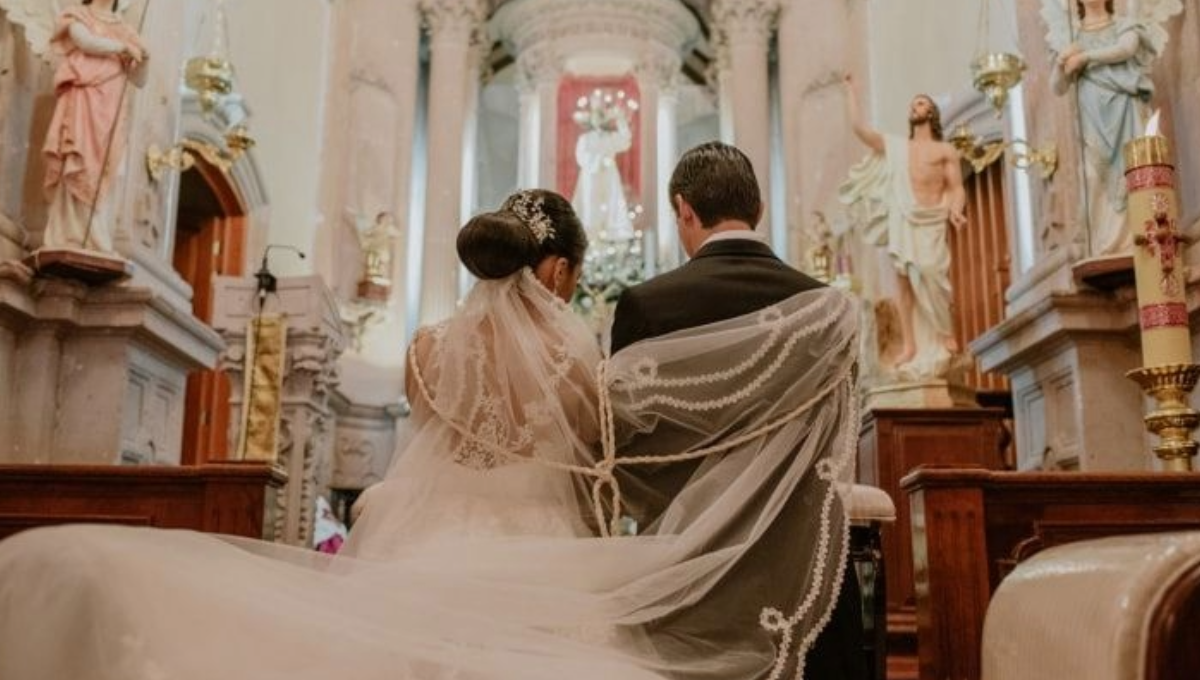El matrimonio en la iglesia católica se conoce por ser la que une a una pareja de por vida
