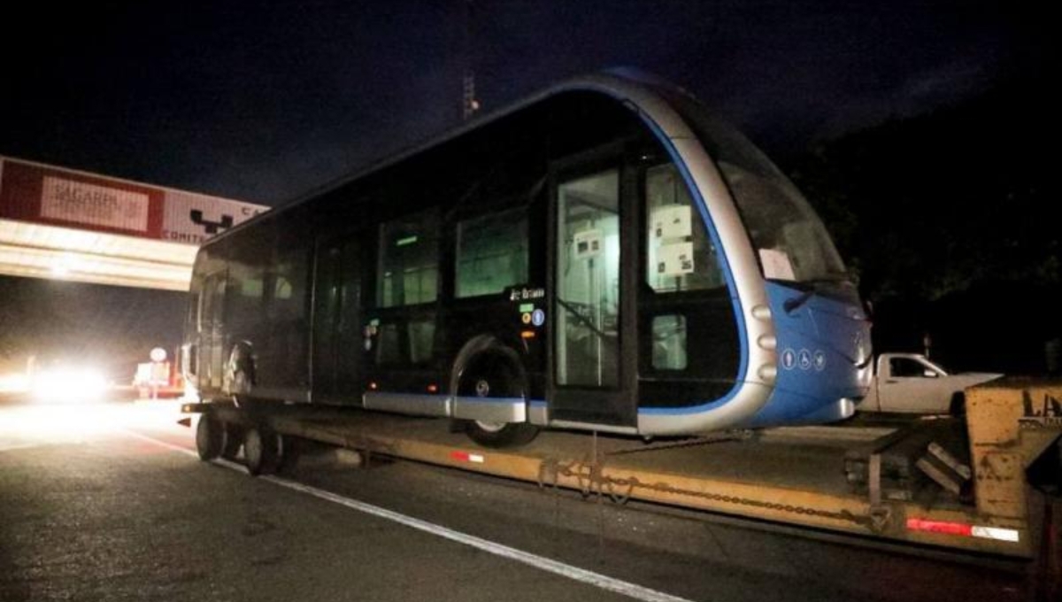 Las unidades de IE-TRAM ya se encuentran en Mérida