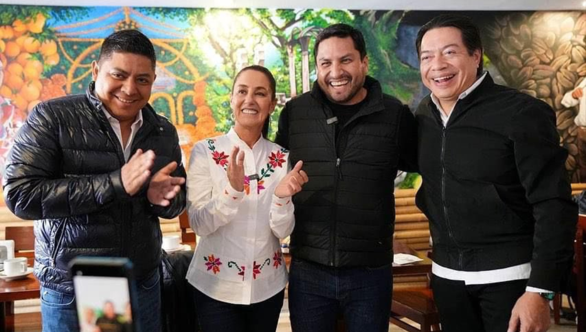 Claudia Sheinbaum visita San Luis Potosí y es recibida por Julión Álvarez