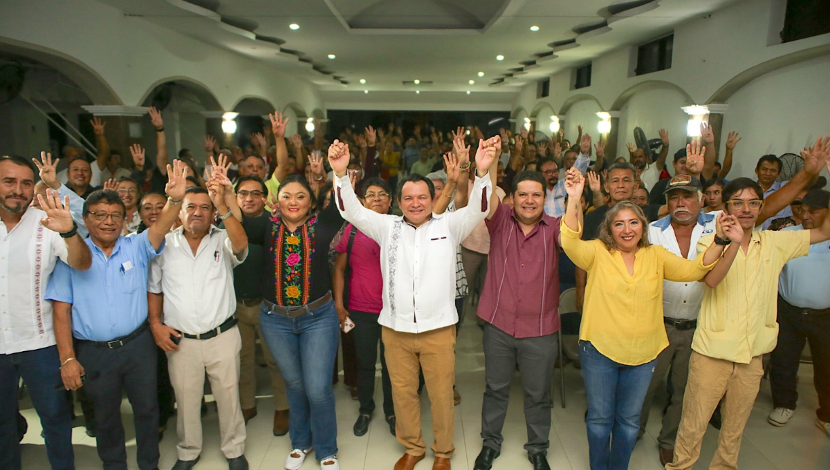 Díaz Mena se manifestó contento de ir en unidad y organización con todos los liderazgos y con toda la militancia de Morena