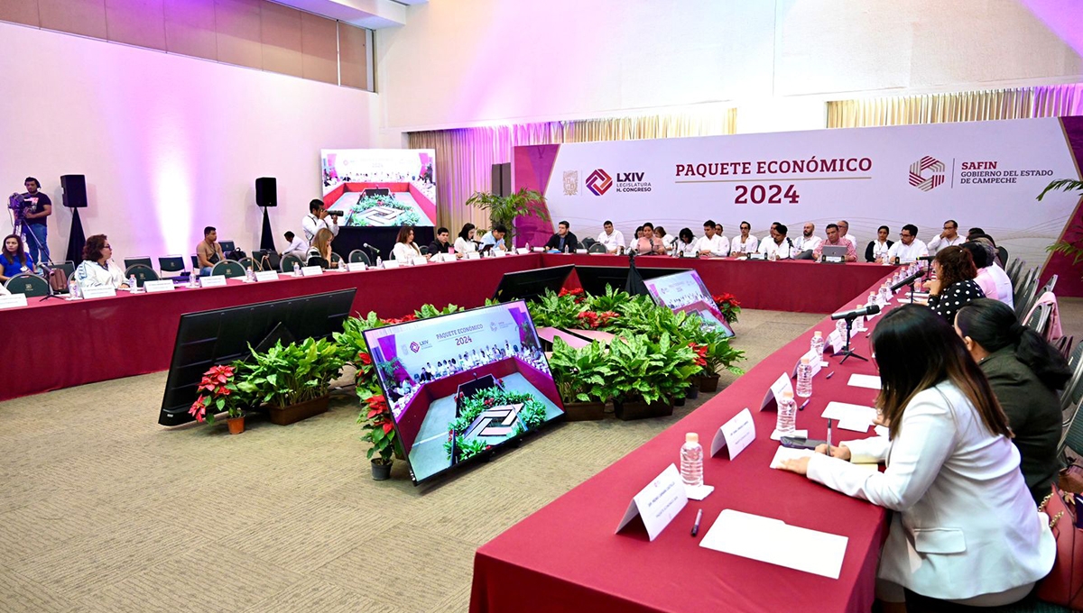 Campeche: Gabinete de Layda Sansores comparece en defensa del Paquete Económico 2024