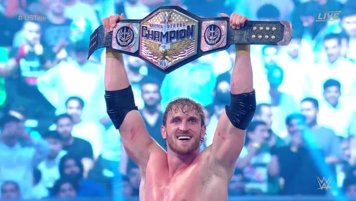 Logan Paul vence a Rey Mysterio y se convierte en campeón en la WWE de Estados Unidos