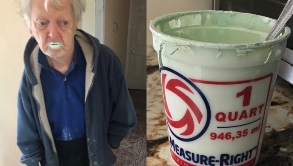 Muere abuelito que se viralizó por comer pintura tras confundirla con yogurt