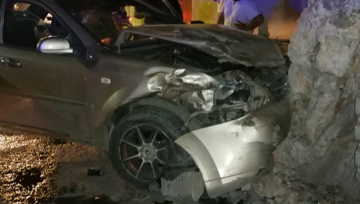 Automovilista ebrio es detenido tras una colisión en calles de Motul, Yucatán