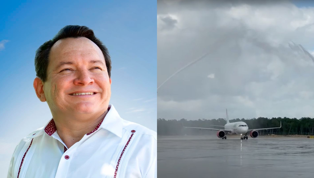 Joaquín Díaz Mena felicita a AMLO por la inauguración del aeropuerto de Tulum