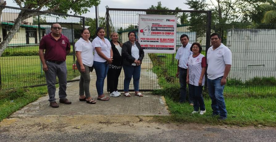 En Campeche, trabajadores del Cobacam seguirán de 'brazos caídos' por adeudo de 21 mdp