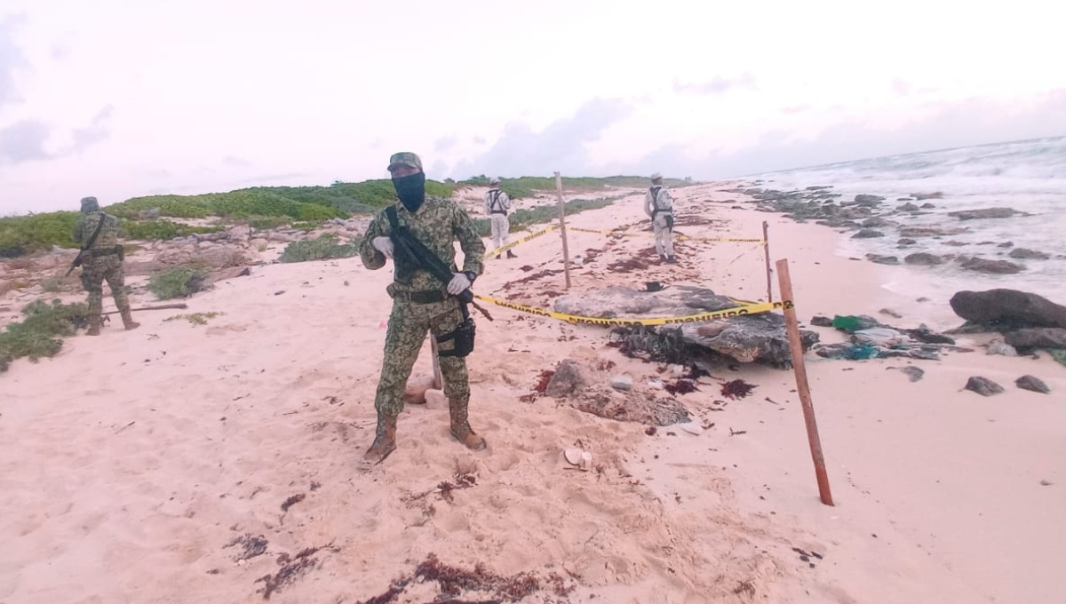 Hallan paquetes de droga en una playa al Oriente de Cozumel