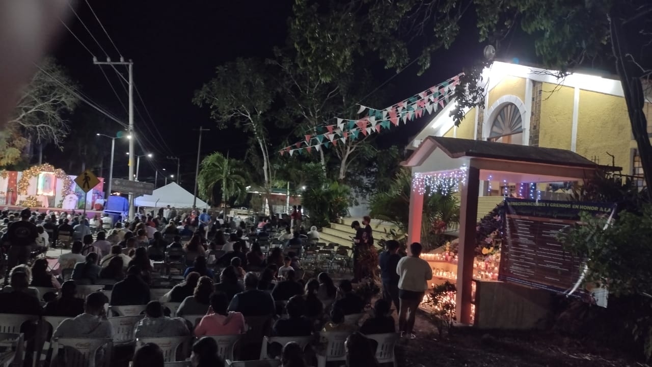 Miles de feligreses celebraron a la Virgen de Guadalupe en Felipe Carrillo Puerto