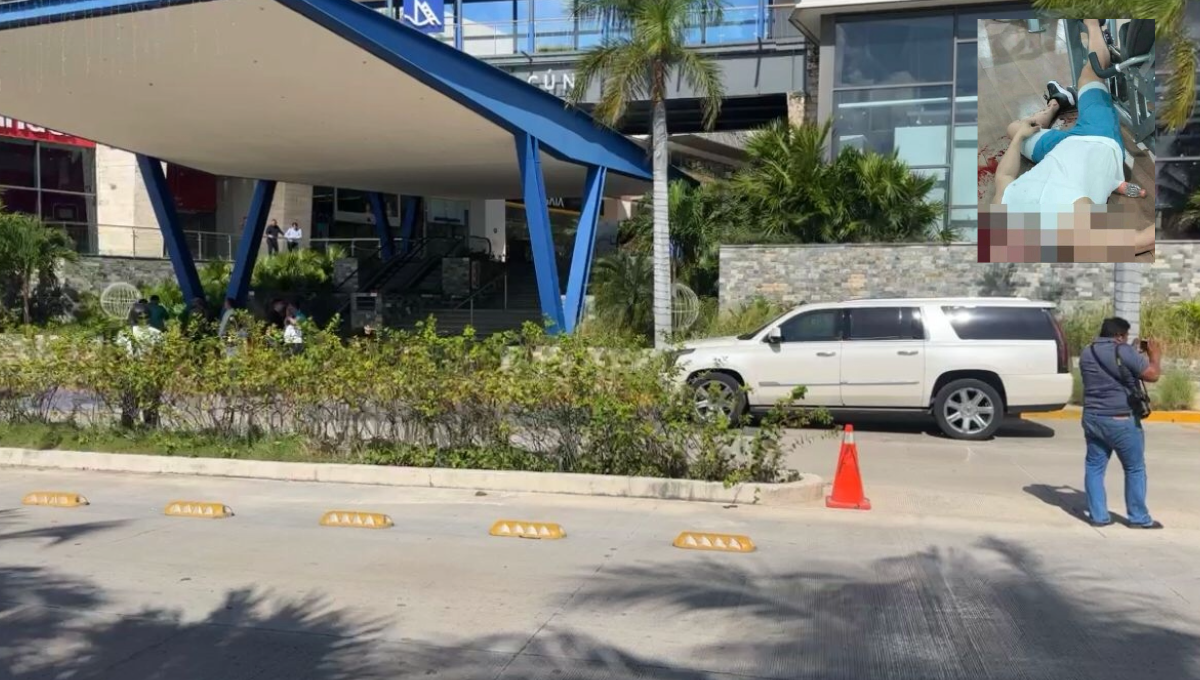 El ataque se registro en un gimnasio ubicado en la plaza Puerto Cancún