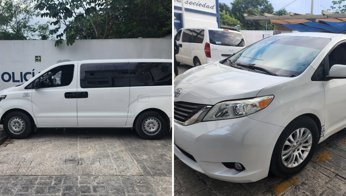 Aseguran dos vehículos con reporte de robo en Playa del Carmen