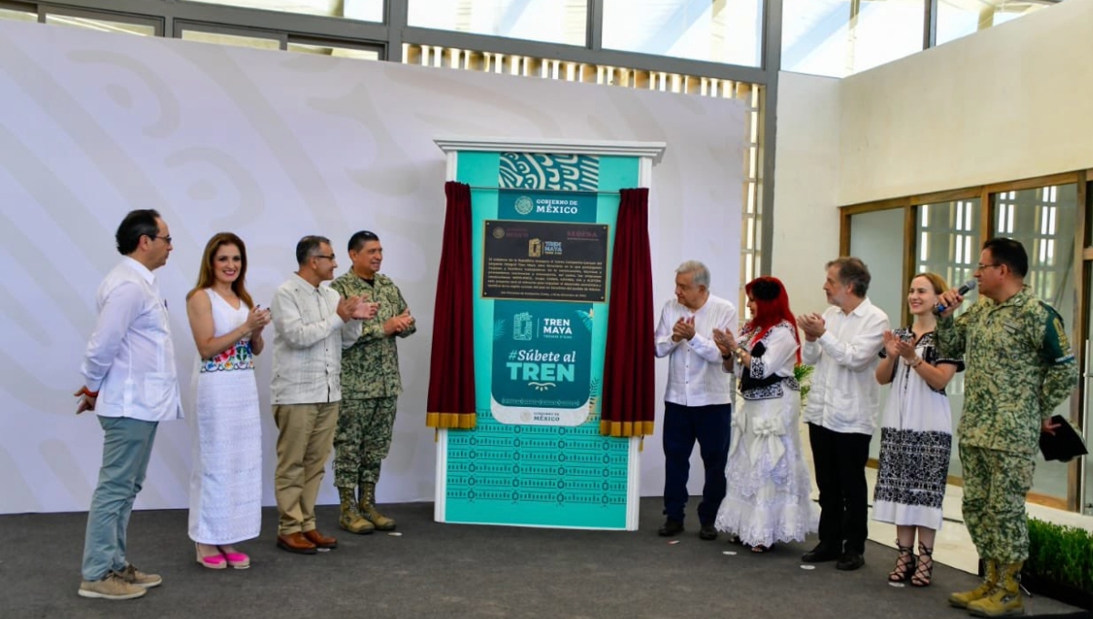 AMLO inaugura el Tren Maya tramo Campeche-Cancún