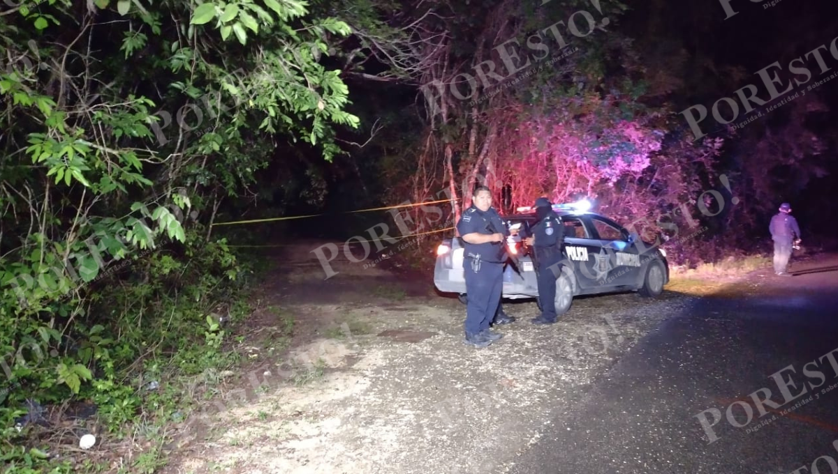 Encuentran cuerpo embolsado en un antiguo camino en Felipe Carrillo Puerto