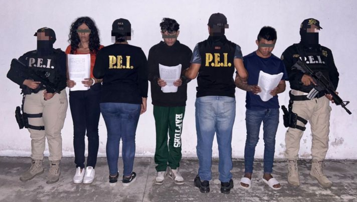 Los tres detenidos quedarán a disposición de la FGE Yucatán