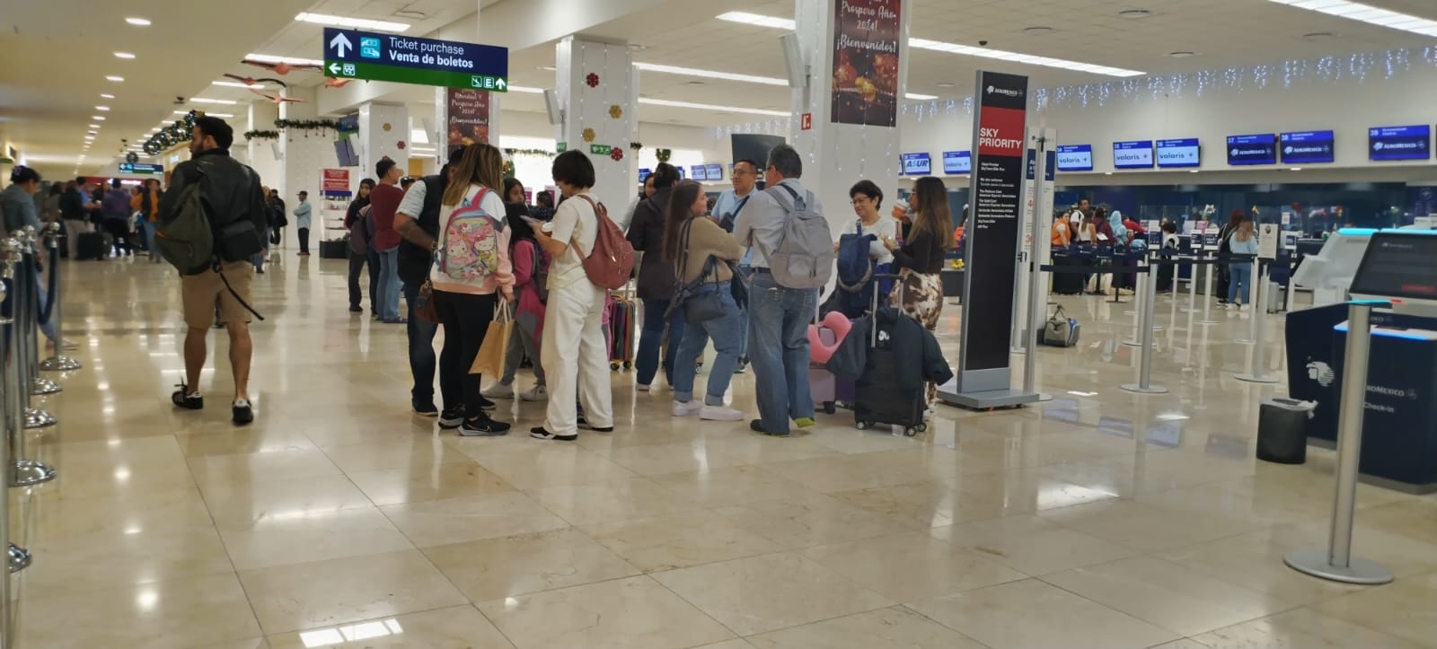 Aeropuerto de Mérida opera con vuelos retrasados por casi media hora este sábado