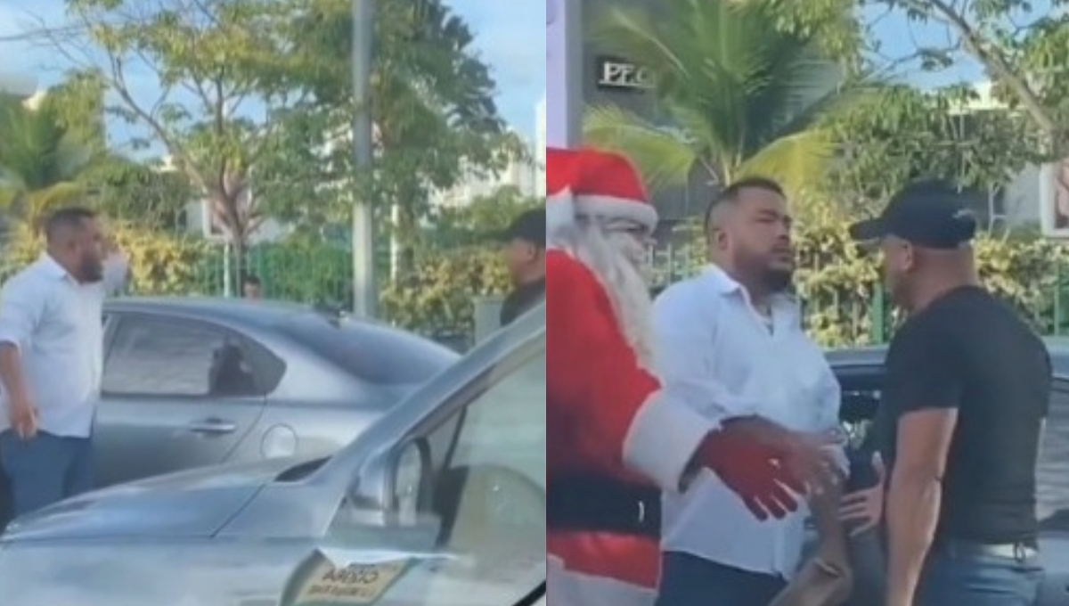 Captan al Santa Claus que 'resuelve' en la CDMX al detener una pelea entre automovilistas: VIDEO