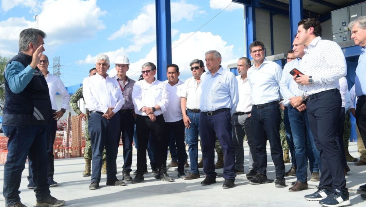 AMLO visita Nuevo León para la inauguración del Acueducto