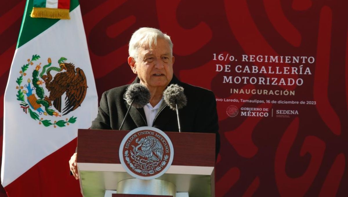 El Presidente Andrés Manuel López Obrador inauguró este sábado el 16/o. Regimiento de Caballería Motorizado, en Nuevo Laredo, Tamaulipas