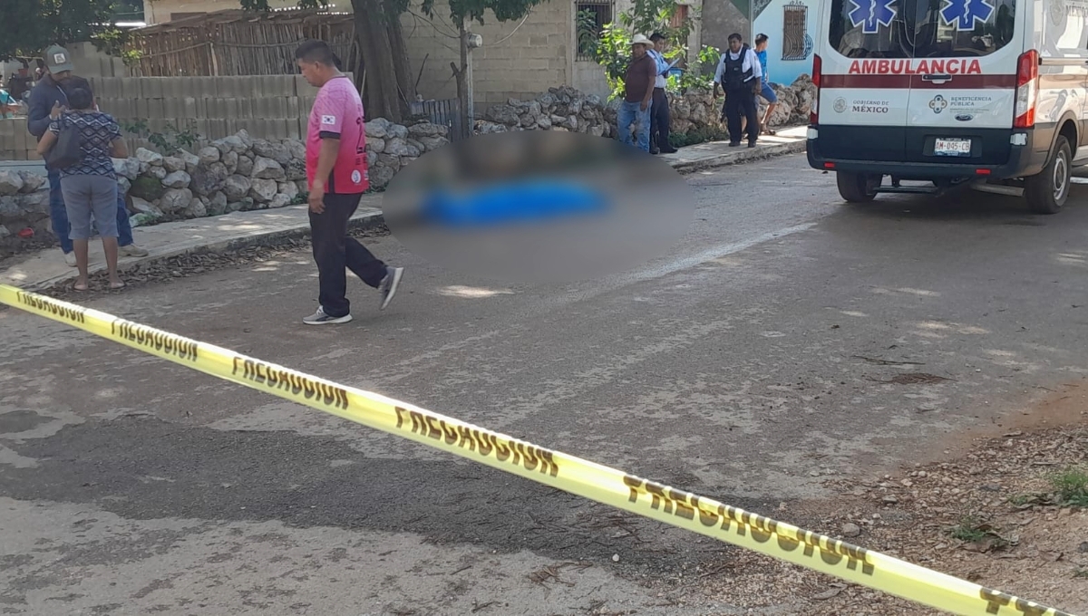 Hombre ebrio muere al caer al pavimento en Dzitbalché, Campeche