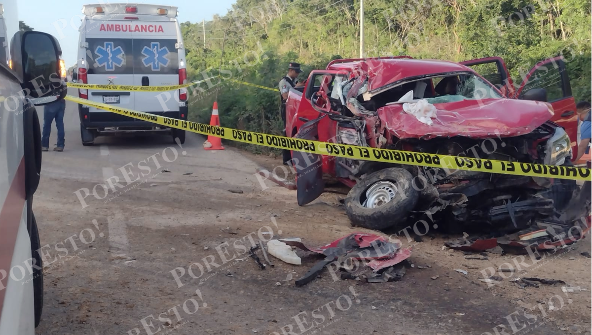 Fatal accidente en la vía Felipe Carrillo Puerto-Tulum deja una persona muerta