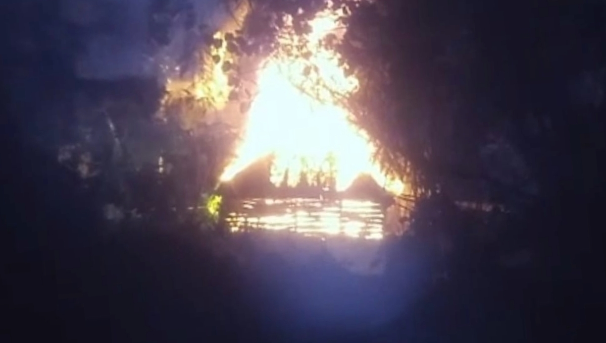 Por hacer tamales yucatecos, mujer pierde su casa en un incendio en Buctzotz: VIDEO
